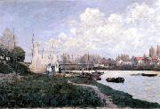 Alfred Sisley Drying Nets oil